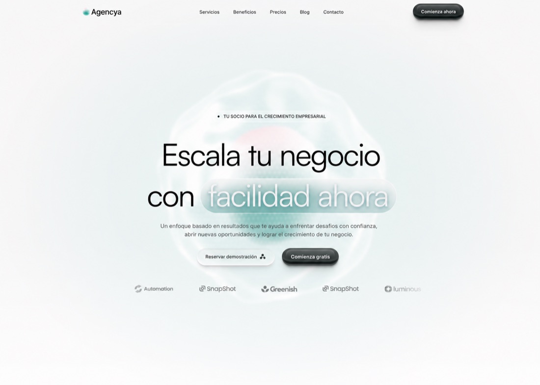 Nueva web de Agencya, diseñada por Smoothwave