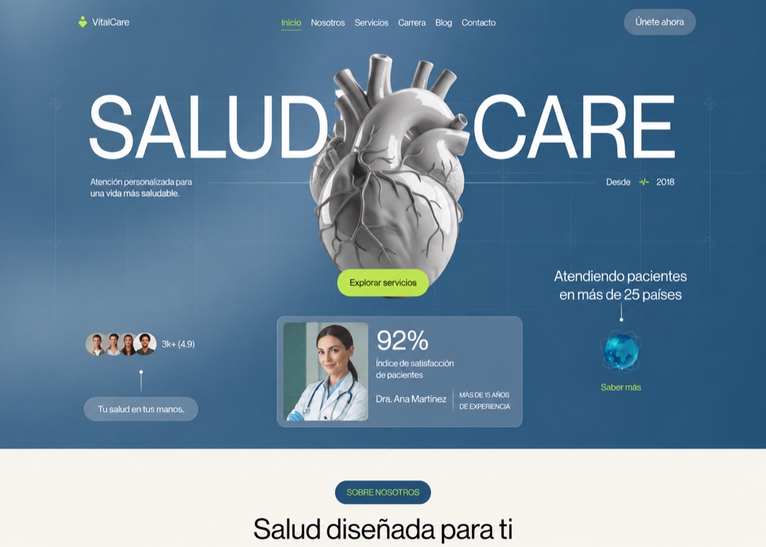 Nueva web de VitalCare, diseñada por Smoothwave